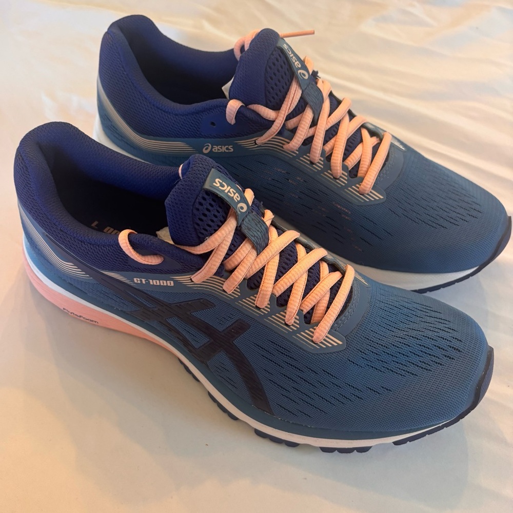Asics GT-1000 Blue and Pink Athletic Shoes